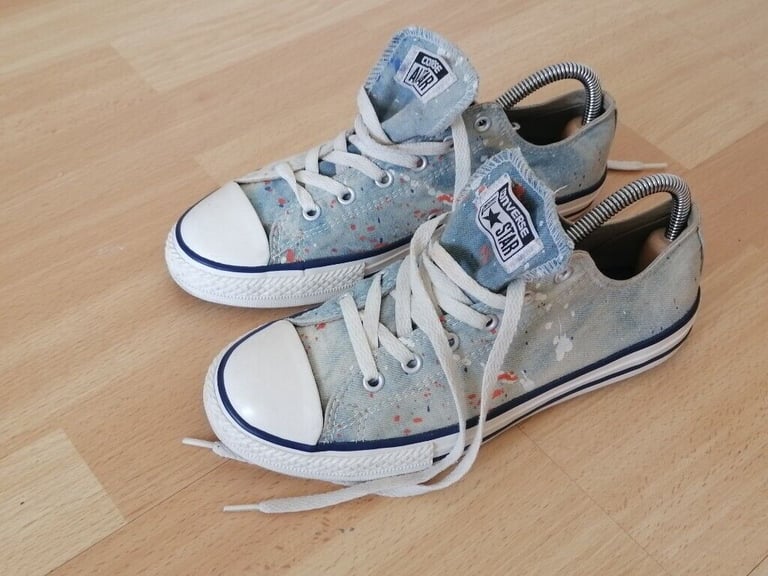 Vintage 90's CONVERSE ALL STAR Denim Canvas Pumps. Size : UK 5.5. EU 38 