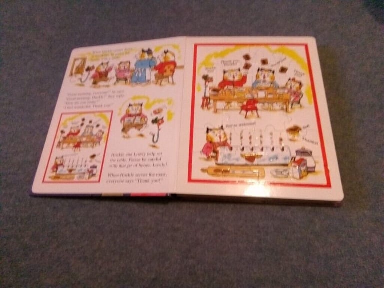 Richard Scarry Please and Thank you hardback, jigsaw book