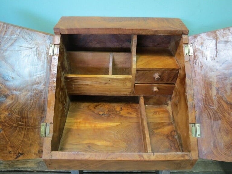 image for  #GumtreeGiveaway WALNUT WRITING CABINET.