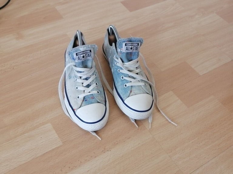 Vintage 90's CONVERSE ALL STAR Denim Canvas Pumps. Size : UK 5.5. EU 38 