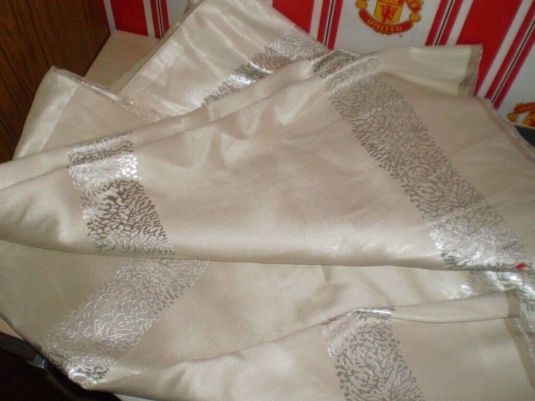 Fabric  Good Quality  Fabric  Pale Silver  Colour New 