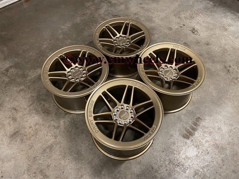 18" Inch Strom DS-25 Drift Alloy Wheels 5x114.3 Fits Nissan silvia skyline S14 S15 RX7 MX5 R32 R33 