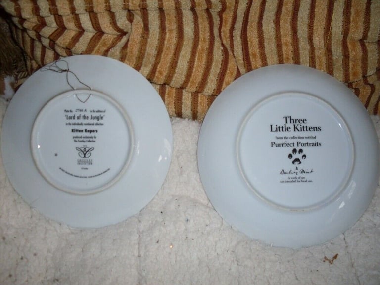 Crestley collection and  Danbury mint cat plates