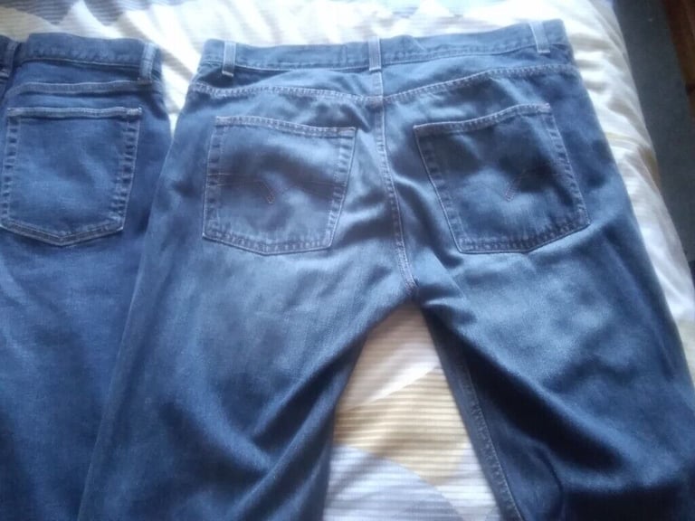 2 pairs of denim jeans good condition. Good makes