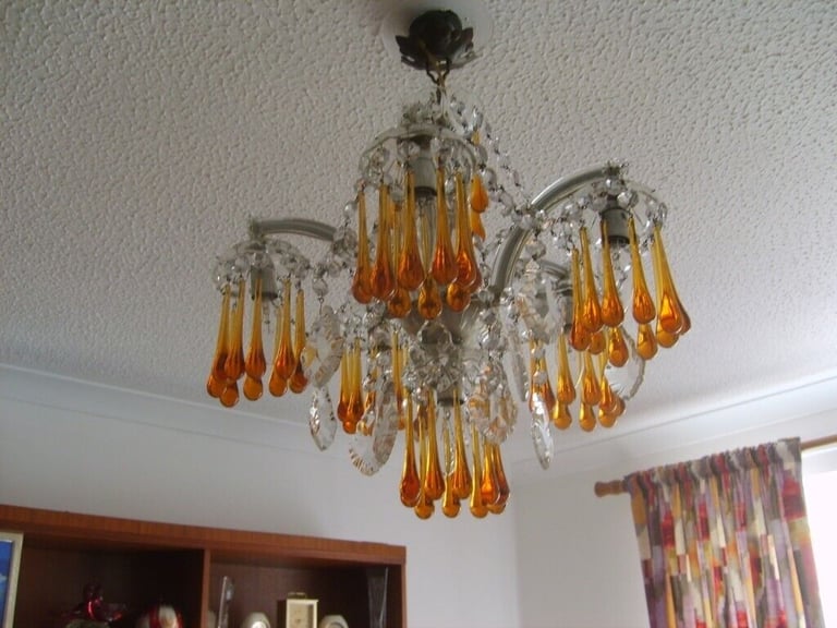 image for Italian Murano Crystal Chandelier