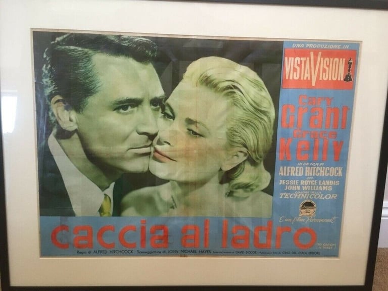 image for To catch a thief original vintage poster movie film fotobusta hitchcock lobby