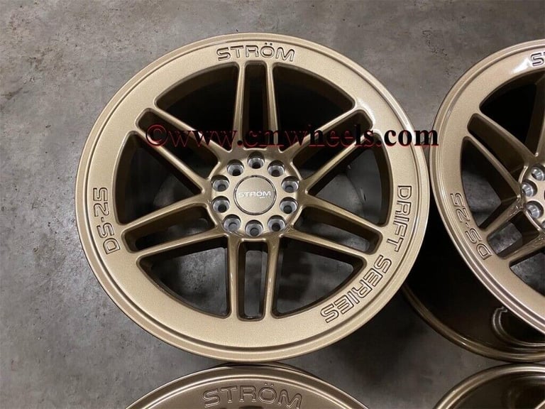 18" Inch Strom DS-25 Drift Alloy Wheels 5x114.3 Fits Nissan silvia skyline S14 S15 RX7 MX5 R32 R33 
