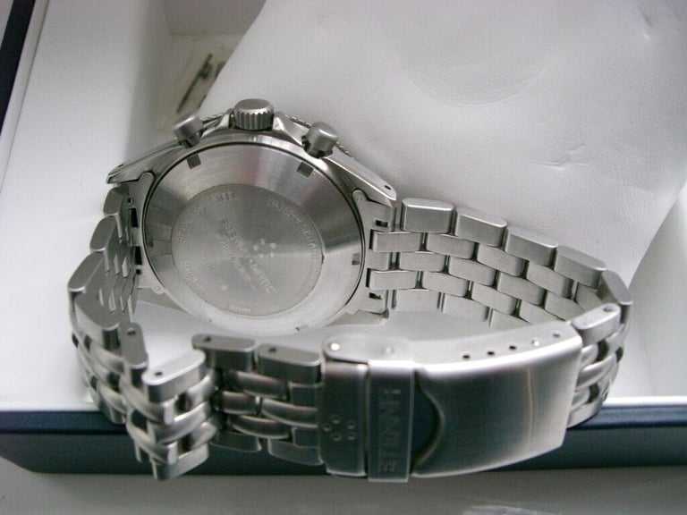 Eterna Airforce III automatic mechanical chronograph wristwatch - new old stock - '90s- Val 7750