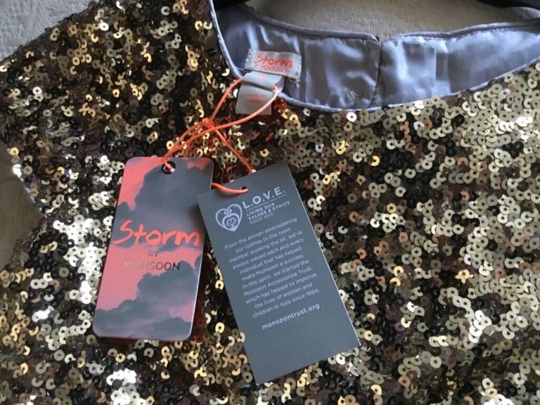 Monsoon Girls Sparkly Dress