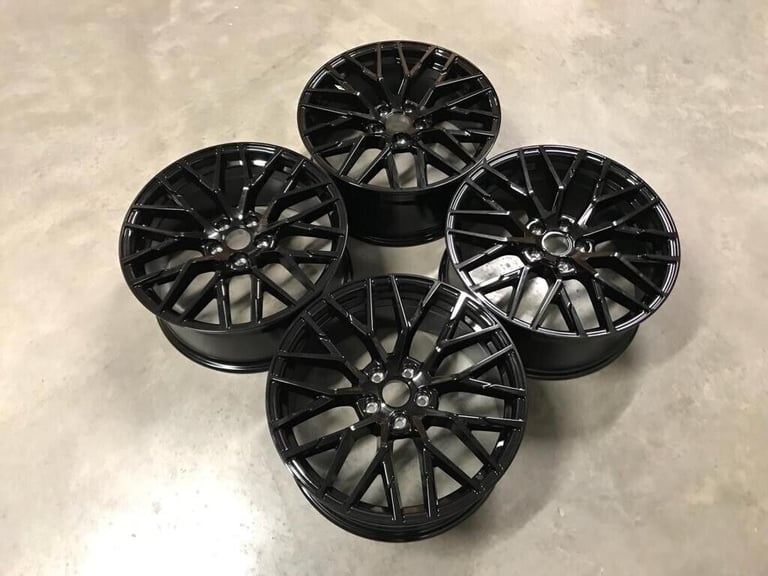 image for 20" Inch Audi R8 V10 Alloy Wheels A4 A5 A6 A7 A8 Q3 Q5 Q7 Skoda 5x112 Gloss black