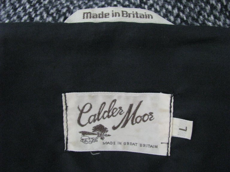Vintage Mens Calder Moor Wool Bomber Jacket