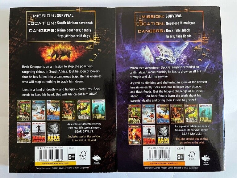 Bear Grylls - Mission Survival Collection - 8 Books Set