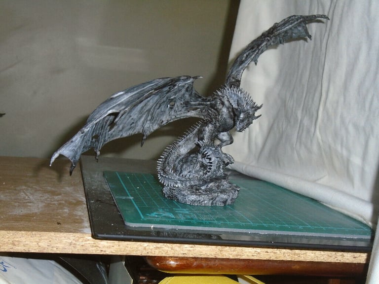 Viserion, Game of Thrones Style Dragon model undead ice dragon 28mm scale