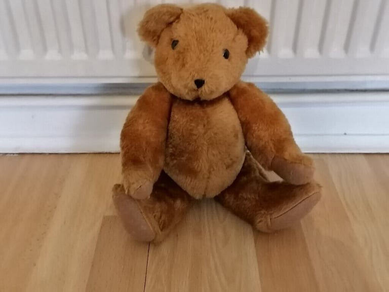 image for Vintage  Handmade TEDDY Mohair JOINTED. 14 ''. THE ENGLISH TEDDY BEAR COMPANY
