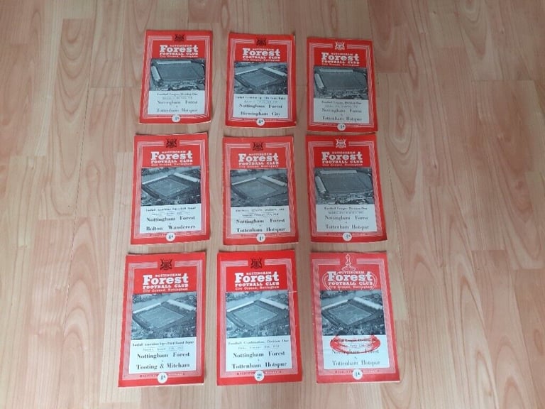 image for 9 x forest spurs tooting bolton 58/60 programme 