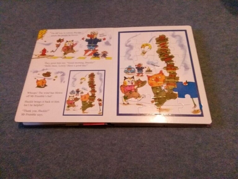 Richard Scarry Please and Thank you hardback, jigsaw book