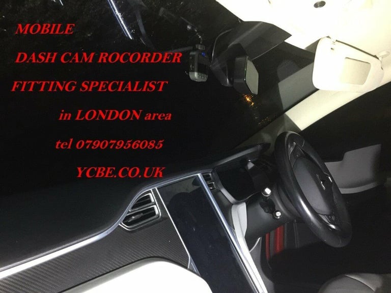 Car Dash Cam fitted Recorder camera DVR van INSTALLATION in London area