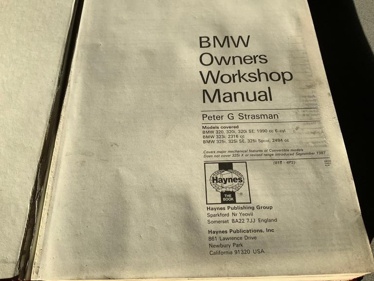 Haynes BMW owners workshop Manuel