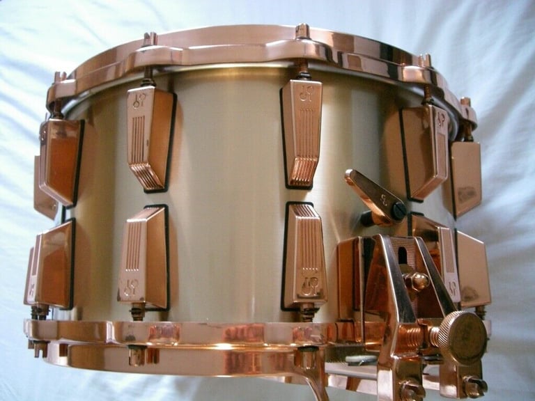 Sonor HLD590 cast bronze snare drum 14 x 8 Germany '80s 12 lugs