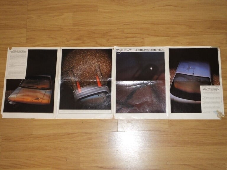 PEUGEOT 309 4 PAGE ADVERT DOUBLE SIDED