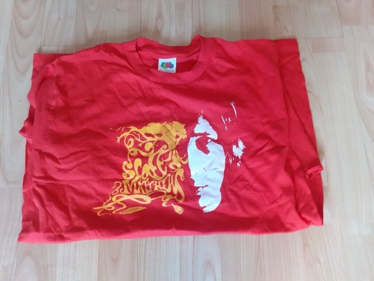 image for Scott matthews red tour t shirt 2007 fruit loom