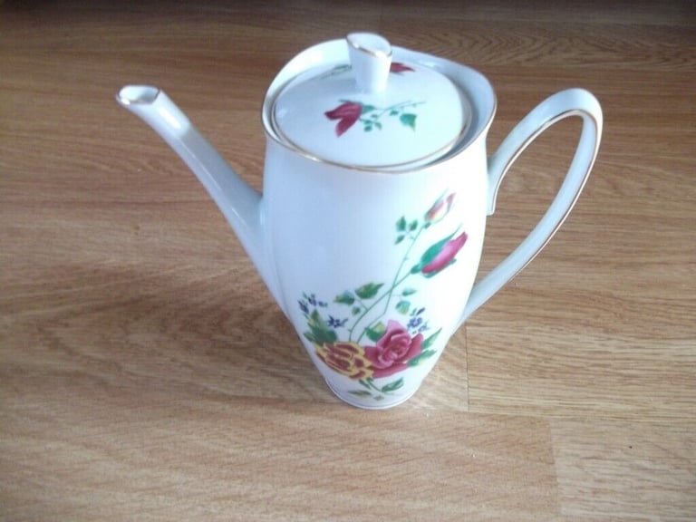 Complete Vintage Walbrzych Polish Bone China Coffee Set