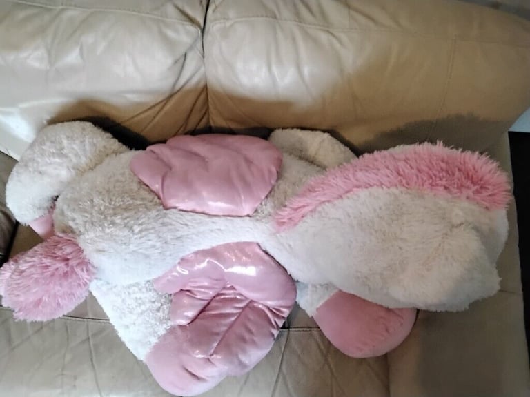 UNICORN soft toy 130cm long with tail extended .