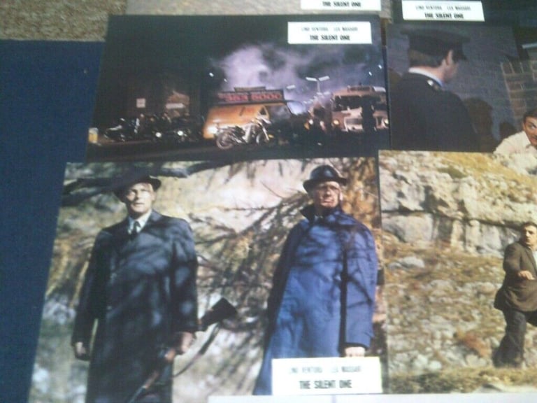 7 ORIGINAL CINEMA LOBBY PHOTO CARDS THE SILENT ONE  LINO VENTURA   BUYER COLLECTS  