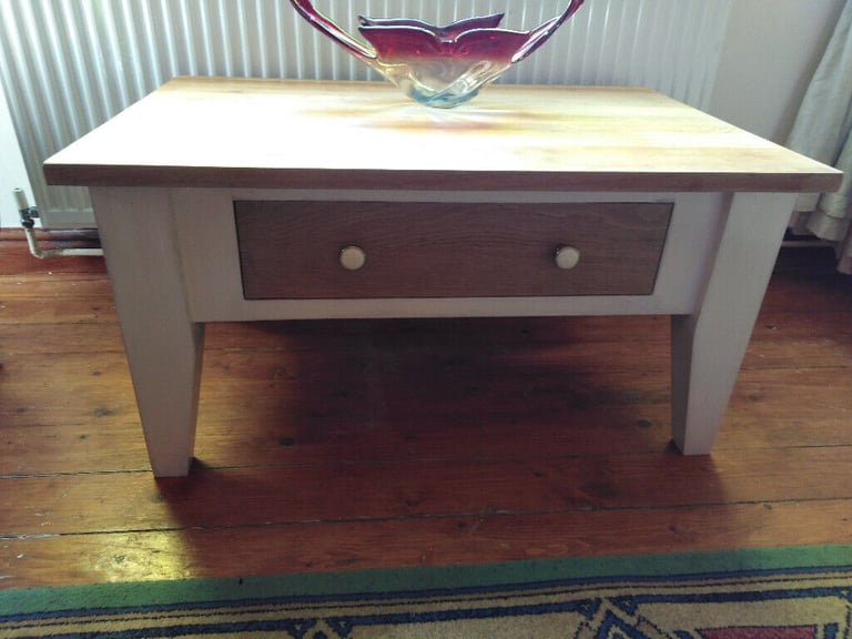 image for FLIPPED FURNITURE, vintage solid oak totally unique coffee table/tv stand