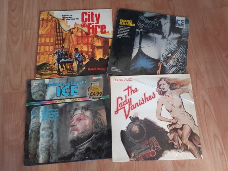 4 x vintage laserdiscs the lady vanishes 
