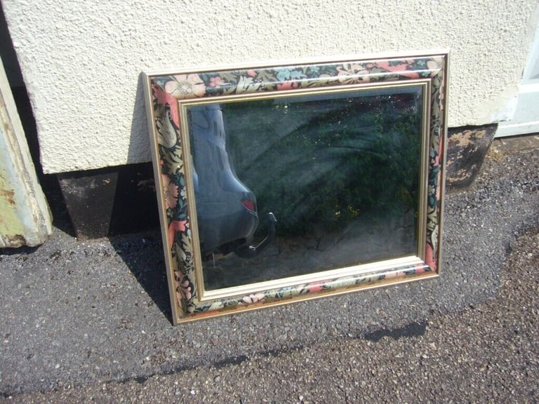 image for Green flowery border ornate mirror