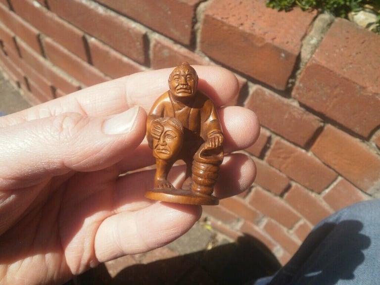 Netsuke gifts hand carved wooden collectable ornament over 302 to choose from