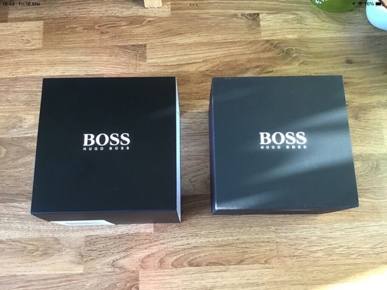 Hugo Boss Chronograph Watch - leather strap - brand new & boxed