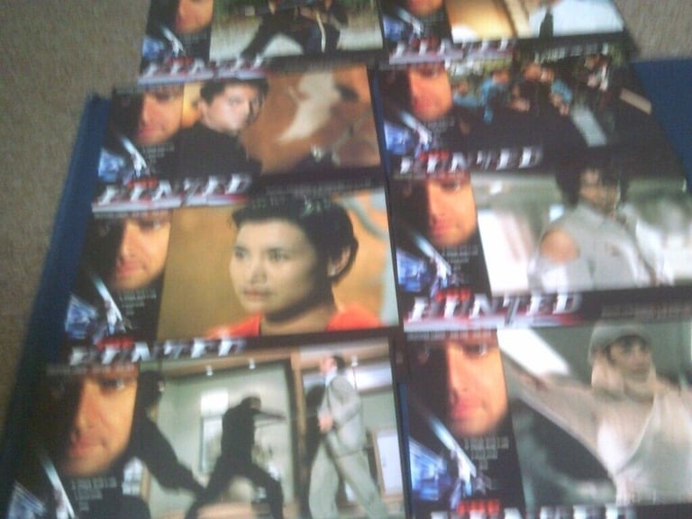 8 ORIGINAL CINEMA LOBBY PHOTO CARDS  THE HUNTED   CHRISTOPHER LAMBERT   BUYER COLLECTS 