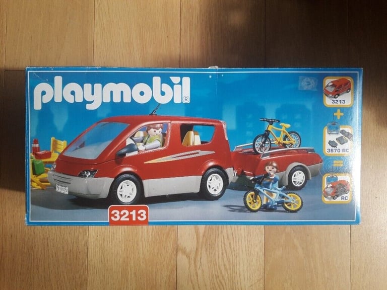 Playmobil car with trailer