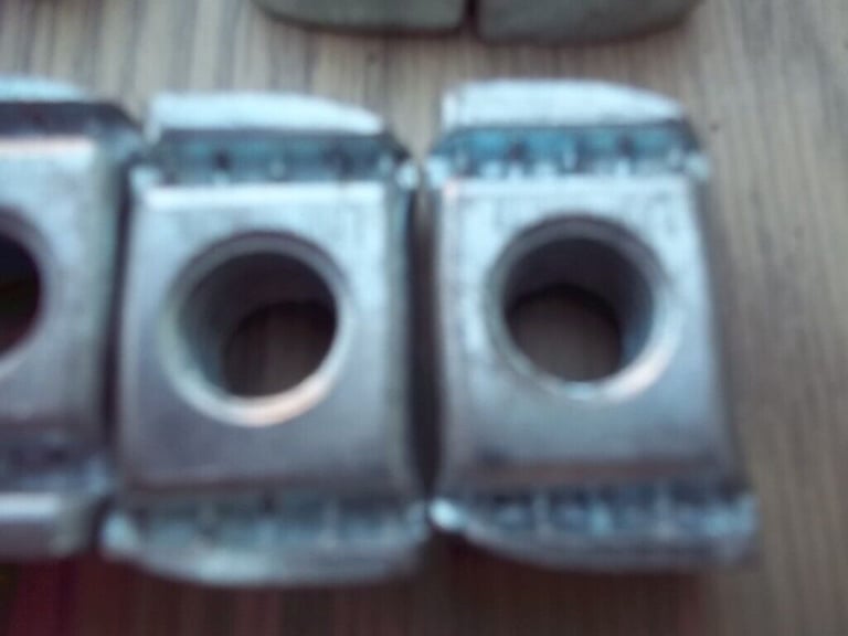 10 quantity of Unistrut M12 Channel Nuts. BZP finish, Unused.