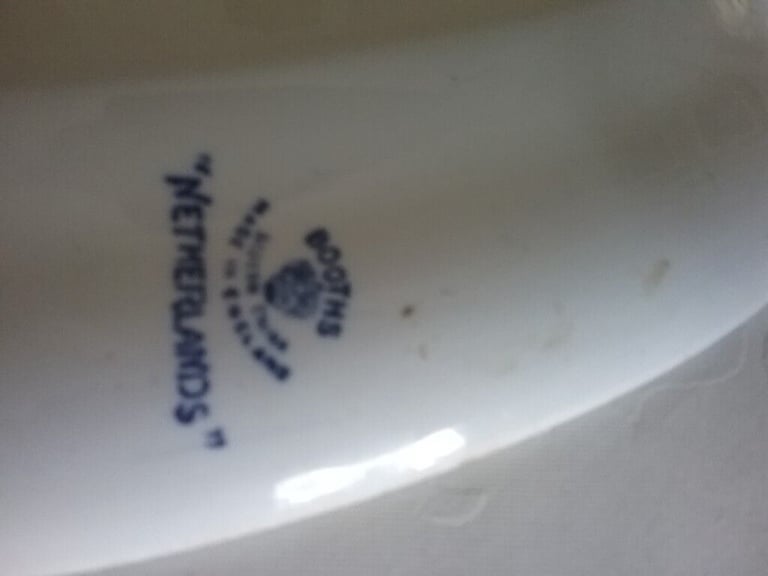 Blue willow china plates