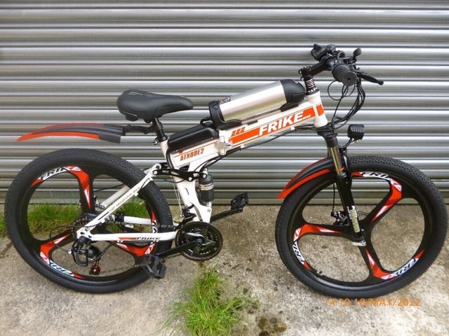 FRIKE FOLDING EBIKE 350w, 10ah, 26 INCH MAG WHEELS