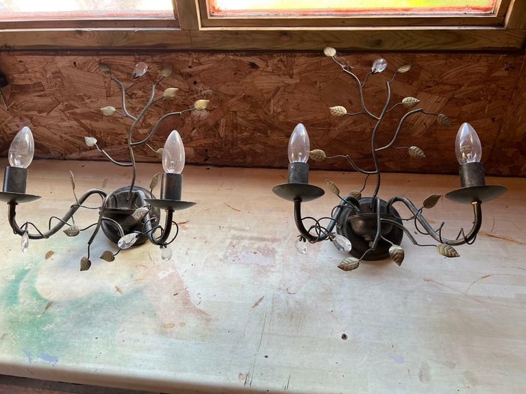 Chandelier and wall lights