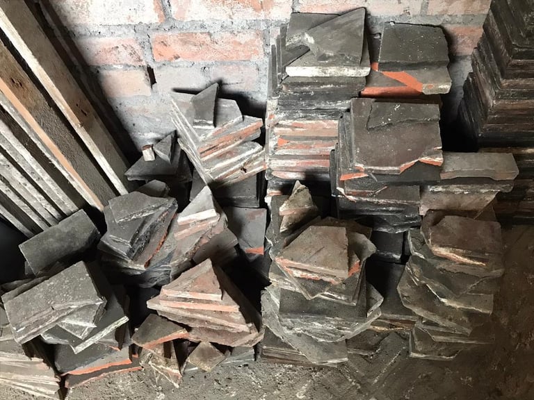 Reclaimed Edwardian Floor Tiles - Reduced 