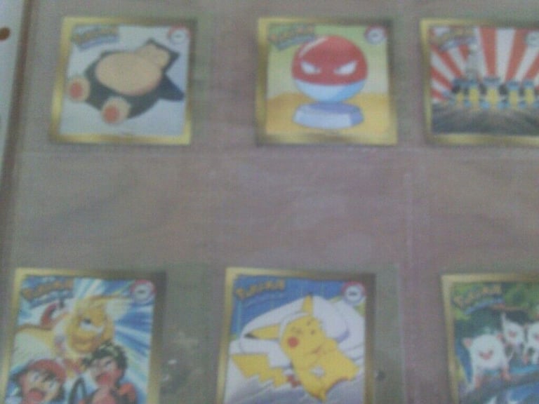 POKEMON SET 0F 18 MINT FOIL  STICKERS