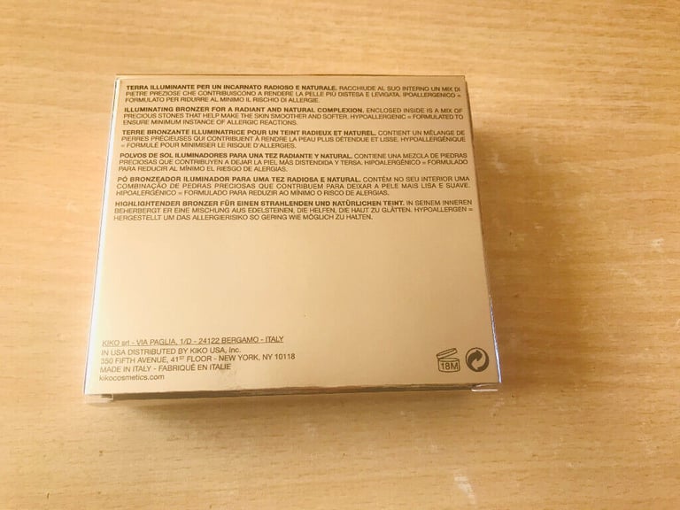 Kiko Milano Limited Edition Luxurious Collection Precious Illuminating Bronzer