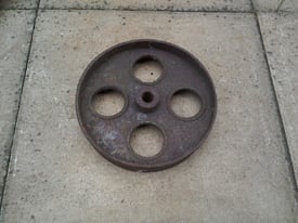 Vintage cast iron wheel
