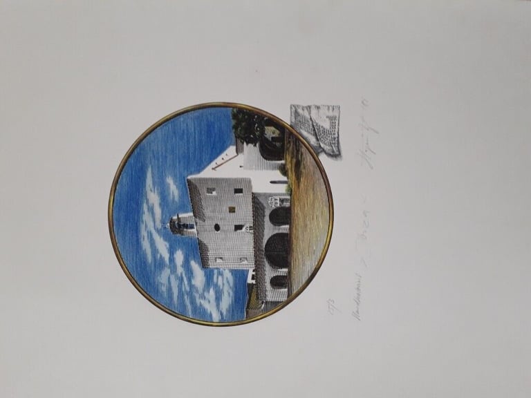 image for Vintage hand coloured prints x5