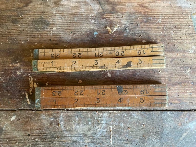 Vintage carpenters rules