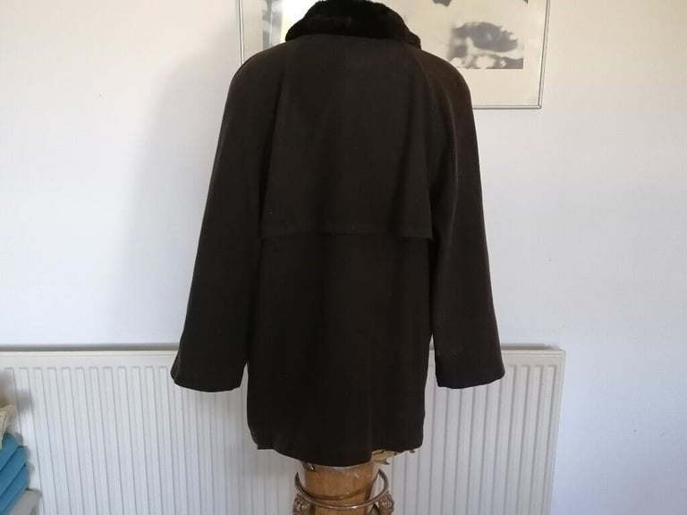 Vintage Designer JACQUES VERT Wool & Cashmere Oversized Jacket . Ex Cond. Ladies. Size : M