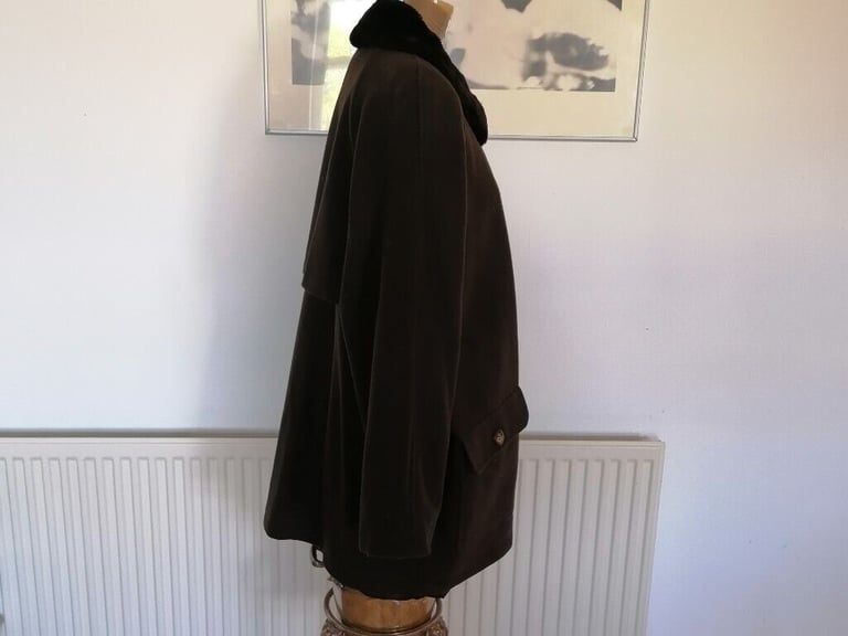 Vintage Designer JACQUES VERT Wool & Cashmere Oversized Jacket . Ex Cond. Ladies. Size : M