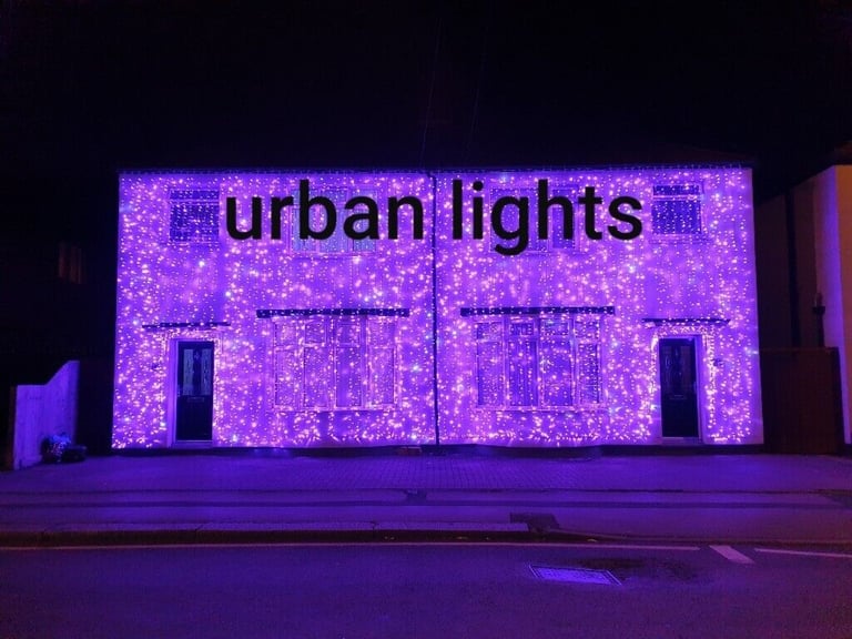 image for Asian wedding lights hire, Indian wedding outside house lights hire, wedding mehndi stage hire