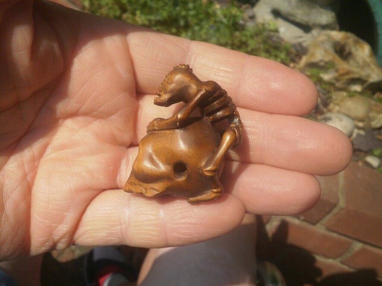 Netsuke hand carved wooden collectable ornament over 260 to choose from