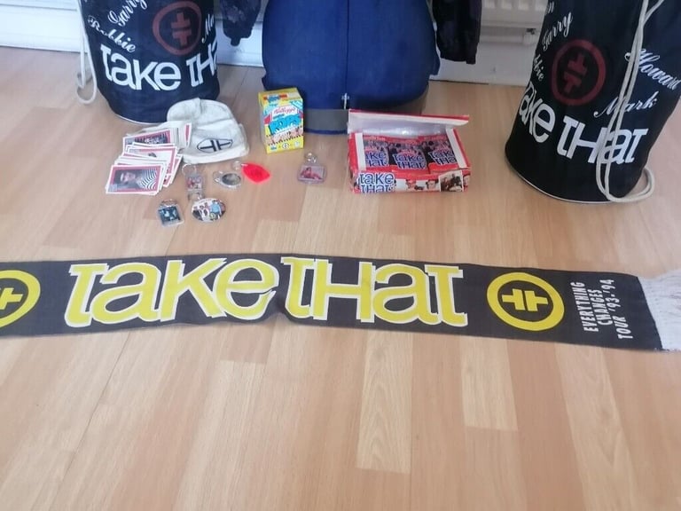 Rare Collectible TAKE THAT Official Merchandise Memorabilia Bundle ( Rare Items). 